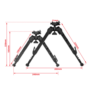 High Quality 360 Degree Rotating Foldable 11mm/20mm <strong>Mount</strong> V9 Tripod <strong>Bipod</strong> Tactical Bracket for Scopes &amp; Accessories - Product Image 2