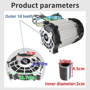 High Power DC Brushless <strong>Motor</strong> 48-72v General <strong>Model</strong> Outer 18 Gear <strong>Motor</strong> with Refitted <strong>Electric</strong> Tricycle Freight Forklift Etc