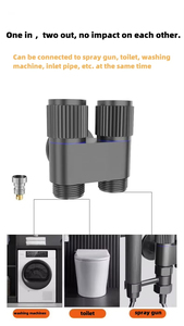 Modern tasarım duvara monte 1/2 tuvalet açılı vana ile çok fonksiyonlu çift saplı paslanmaz çelik bide püskürtücü banyo kullanımı - Product Image 2