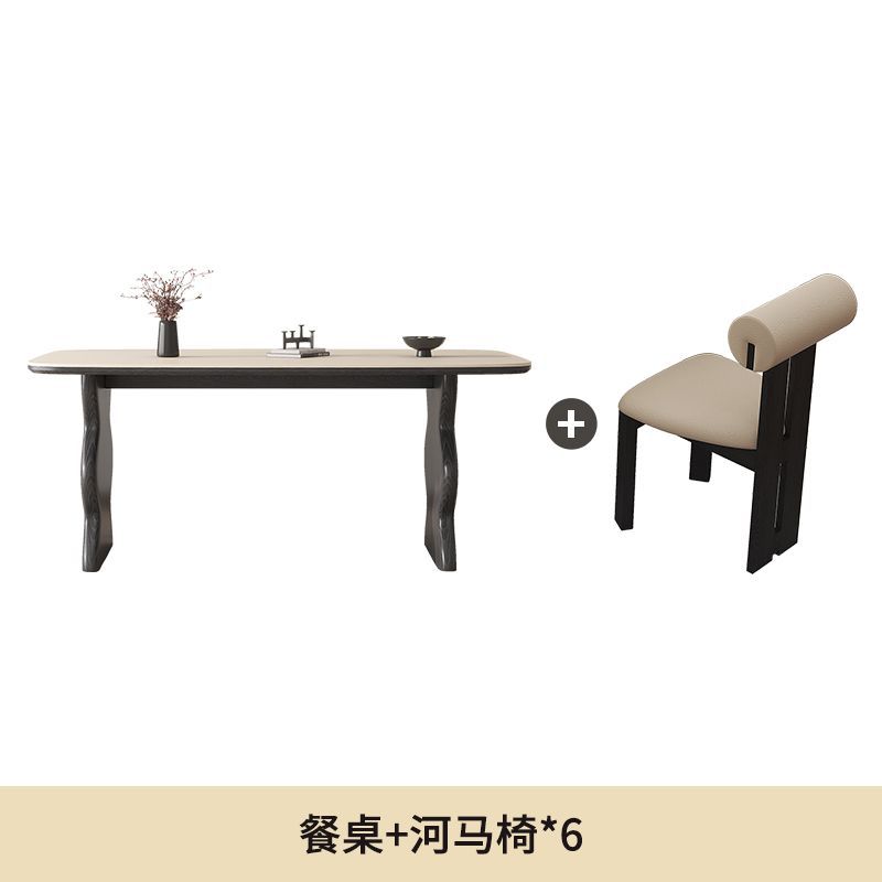 Mesa de comedor y sillas hipopótamo *6