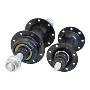 Moay-ơ bánh xe đạp thép cho xe BMX trước/sau 16 nan hoa, màu đen, kiểu nút tháo nhanh, lắp bu lông, thiết kế kín - Product Image 5