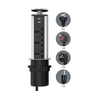 Nueva toma de corriente emergente de mesa con orificio universal con cargador USB toma de corriente emergente con cargador - Product Image 1