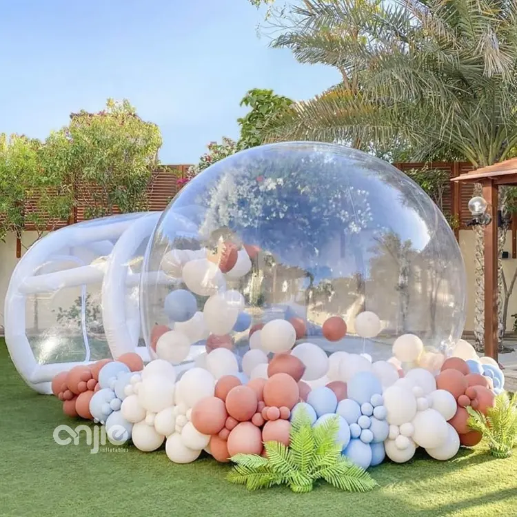 Vendita calda 13ft grado commerciale aria Glamping bolla trasparente palloncino gonfiabile casa di rimbalzo per la vendita