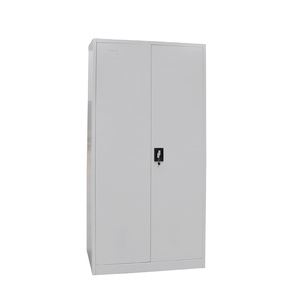 Armoire à vêtements de style industriel à deux balançoires en acier et fer Design simple pour l'école, la salle de sport, l'hôpital et l'atelier - Product Image 3