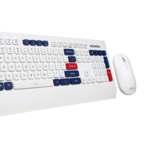 Wireless White Slim DPI1600 <strong>Keyboard</strong> <strong>and</strong> <strong>Mouse</strong> Combo with LED Backlit Waterproof <strong>Function</strong> Holder for Laptop/Desktop in Stock! - Product Image 1
