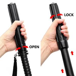 Hot Bán Nhôm Wolf Răng Stick Tự Vệ <span class=keywords><strong>Torch</strong></span> Ánh Sáng Tuần Tra Khẩn Cấp COB Siêu Sáng Sạc LED Đèn Pin - Product Image 6