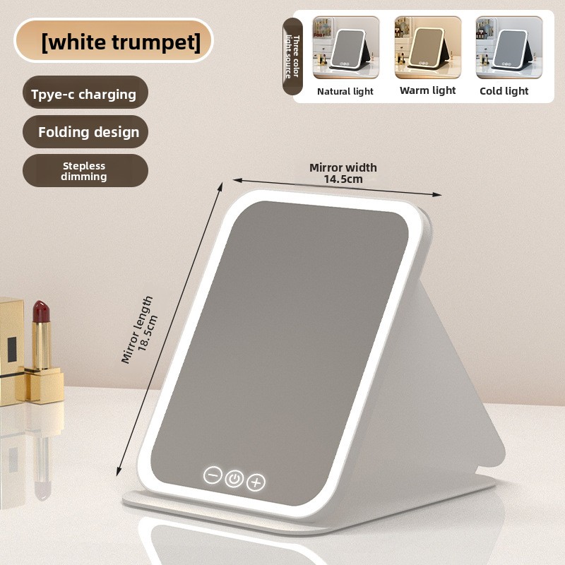 [Modelo pequeño recargable blanco con tres colores