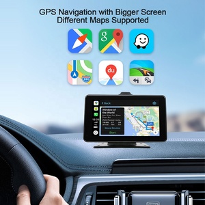 ホット7インチユニバーサルポータブルタッチスクリーンディスプレイUSBマルチメディアカーDVDプレーヤー (Carplay Android自動WIFI反転カメラ付き)