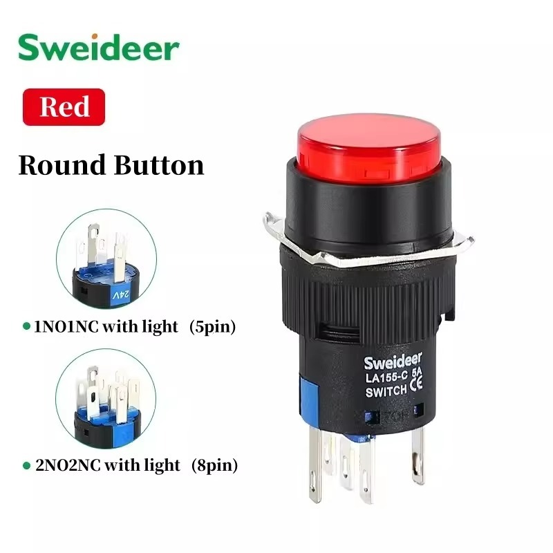 forma redonda roja iluminada