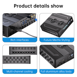 Mini oyun Pc 12TH GEN RTX4060M 8G ayrık grafik Mini Pc çift Ddr5 M.2 Nvme Mini bilgisayar Barebone 8K HTPC WiFi6e BT5.3 - Product Image 5