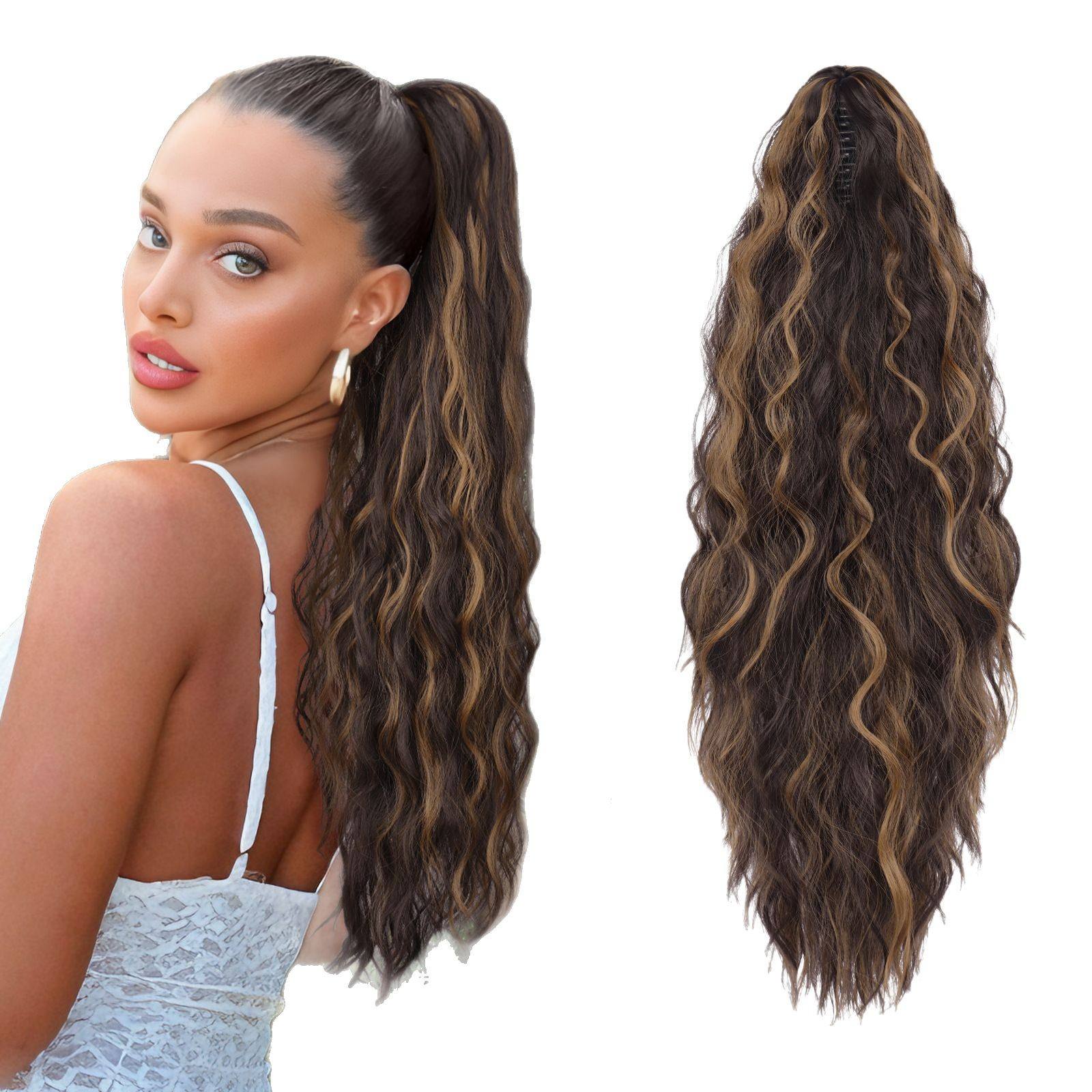 ผมสีบลอนด์สตรอว์เบอร์รีเน้นสีน้ำตาล