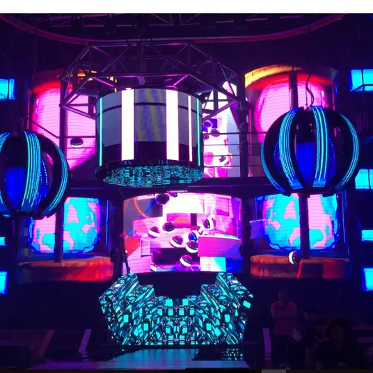 منصة DJ أدى بكسل سحر HD ليلة نادي Discoteca Cabina دي جي أدى عرض شاشة LED المحمولة لشريط SMD لوحة Pantalla led