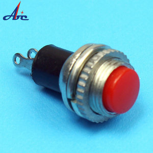 Interruttore a pulsante spento (acceso) da 10mm DS-316 interruttore a pulsante da 0,5 a 220 Volt funzione momentanea Interruttore a pulsante a 2 Pin - Product Image 1