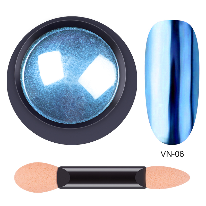 #06 mirror chrome nails