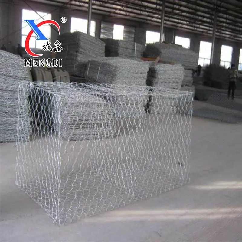 2m x 1m x 1m caliente galvanizado gavión cesta de malla de alambre galvanizado gaviones Precio de caja