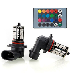 หลอดไฟ LED พร้อมรีโมทคอนโทรลสำหรับ H11 H8 9005 H7 H4สีต่างๆ - Product Image 2