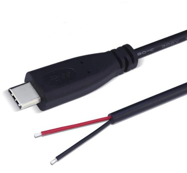 Carga negra de 2 cables.