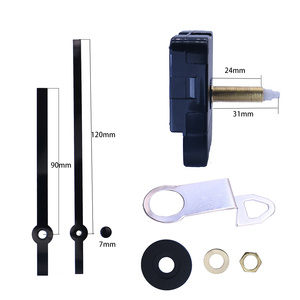 Longue broche <span class=keywords><strong>31mm</strong></span> longueur d'arbre Quartz mécanisme d'horloge Super silencieux avec pique aiguilles d'horloge droites - Product Image 2