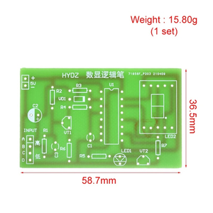 DIY LED Pcb Digital Display LED Logic Pen Electronic <strong>Kit</strong> High and Low Level Test <strong>Circuit</strong> Soldering Practice Board <strong>Kit</strong> - Product Image 5