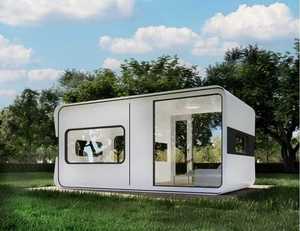 Geri dönüştürülebilir malzemelerden yapılmış Off-Grid yetenekleri ile Minimalist mikro ev mobil prefabrik ev - Product Image 2