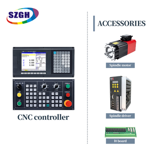 Beste 2 Axis CNC drehmaschine controller mit servo cnc nachrüstsatz position feedback semi closed loop control system für drehen