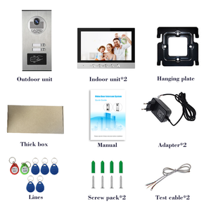 Intercomunicador familiar Sistema de intercomunicación de apartamento de alta seguridad Videoportero avanzado para casas de varios apartamentos