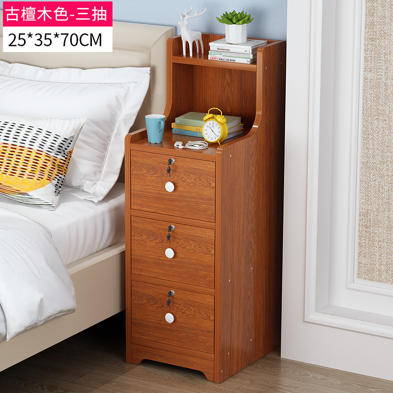 25cm Antique Sandalwood Three-Drawer