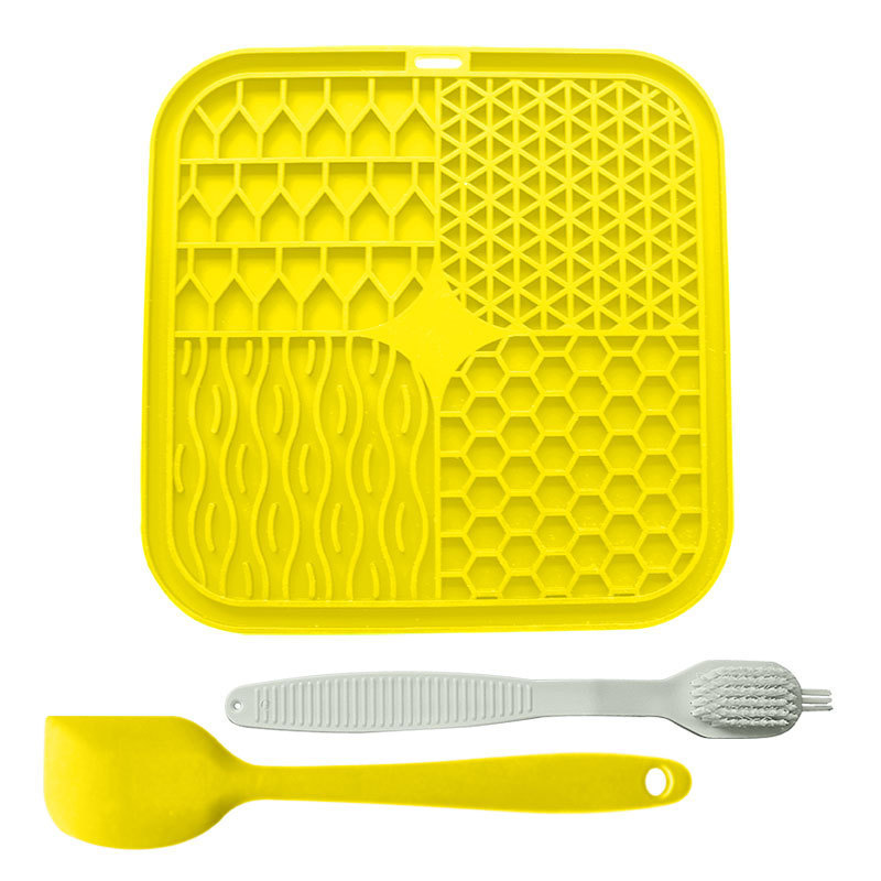 Yellow-3-Piece Scraper & Brush Set