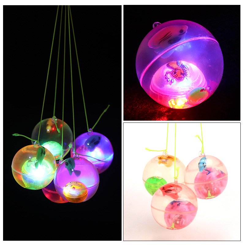 5,5 cm, boule de cristal avec corde