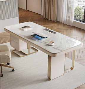 Designer Moderno Simples High-End Sinterizado Mobiliário De Estudo De Pedra Escritório Mesa Do Computador