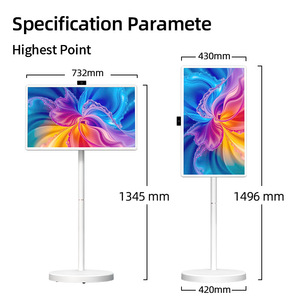 43 ''HD taşınabilir dijital tabela Kiosk LED aydınlatmalı LCD ekran dokunmatik ekran metin animasyon reklamlar için hareketli reklam oyuncu - Product Image 6