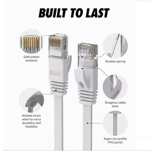 Saf bakır Utp Cat6 Lan ağ Ethernet kablosu 2M 3m 5M 10M mavi Rj45 Utp Ftp CAT6 RJ45 23AWG Internet bilgisayar yama kablosu - Product Image 2