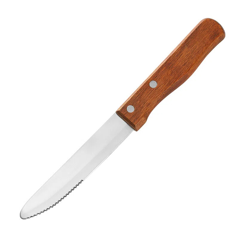 5-inch wooden handled steak knife
