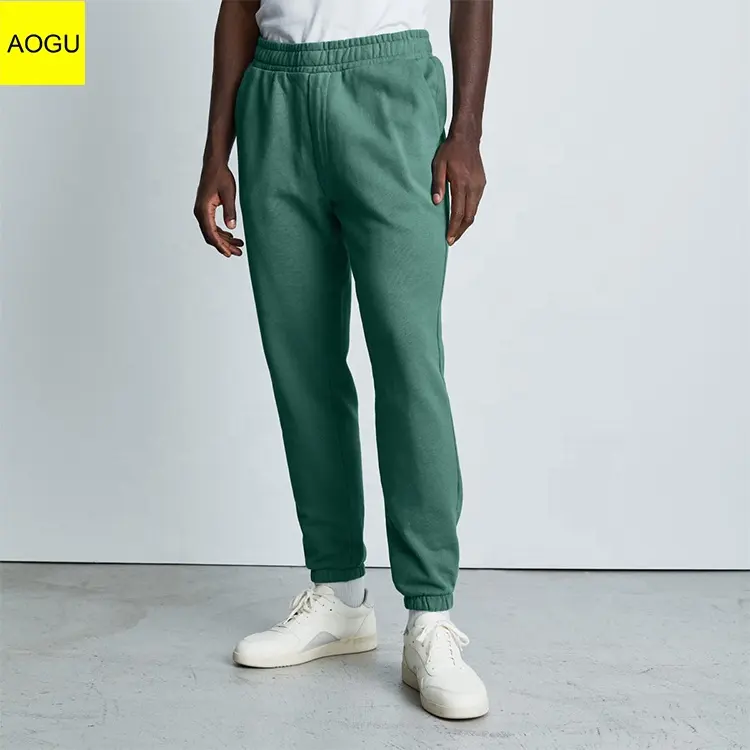 Pantalones de chándal de pierna cónica para hombre, con logotipo personalizado, bolsillos de algodón