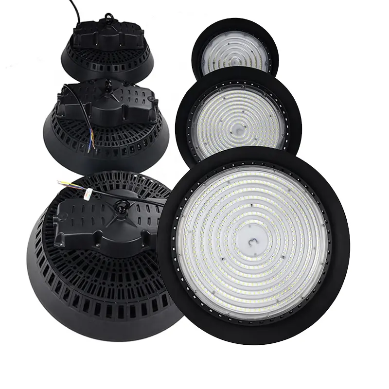 5 años de garantía Ce Rohs Saa Certificado 100W 150W 200W 240W 190Lm/W 150Lm/W 60 90 120 Grados Ufo Led High Bay Light