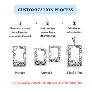 Móc khóa acrylic anime nhựa in ảnh tùy chỉnh, charm ảnh Kpop, móc khóa in UV - Product Image 6