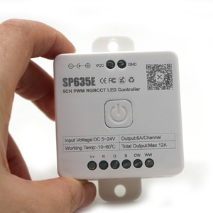 SP635E 5CH PWM RGBCCT Светодиодный контроллер DC 5-24V 12A полоска света RF 2,4G сенсорный пульт дистанционного управления/панель Smart Blue Tooth музыкальный диммер - Product Image 2