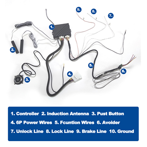 Carqseng Q30 Starter Plug Play allarmi per auto senza chiave telecomando antifurto controllo unidireta accensione per Corolla modello - Product Image 2