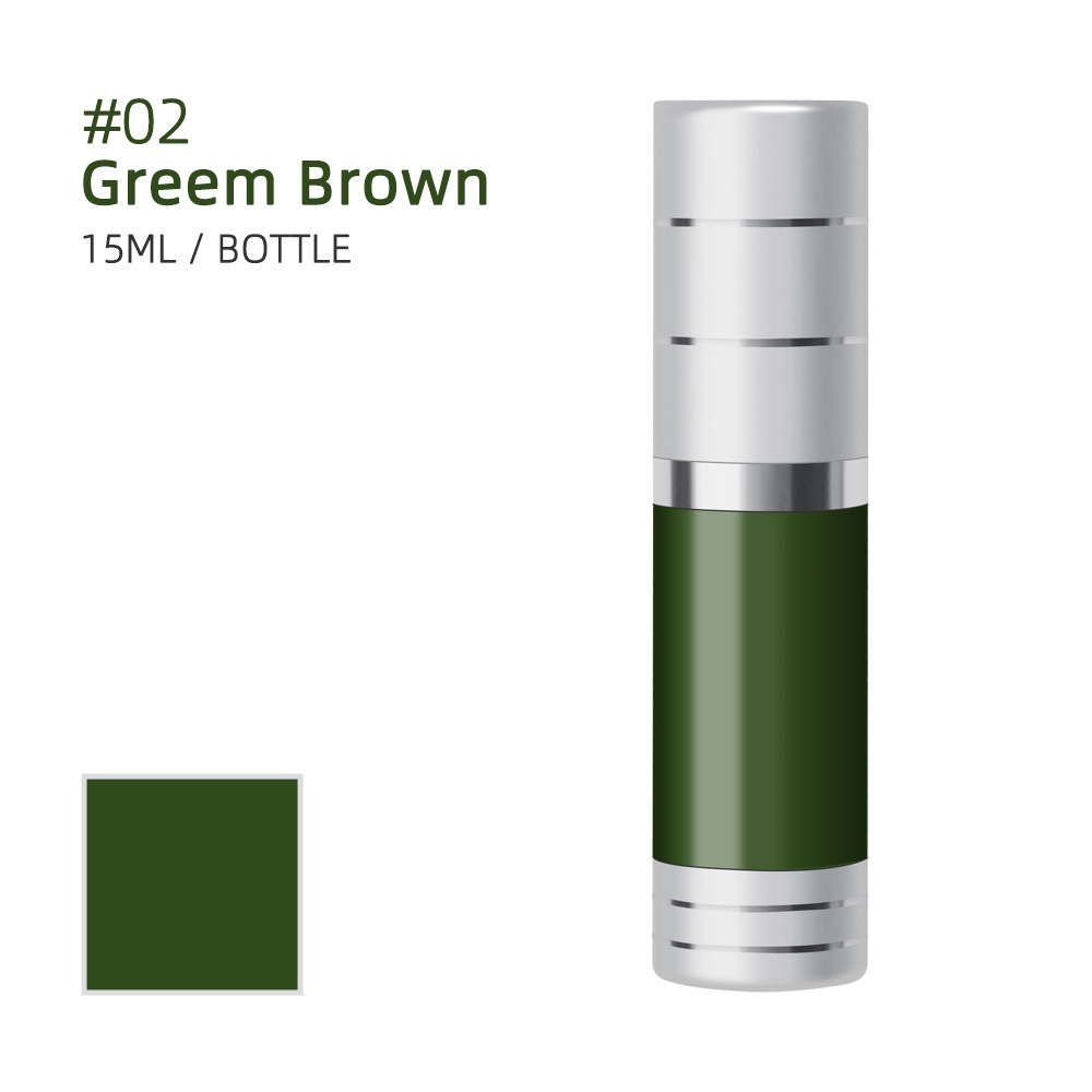 2-vert café-vert brun-lait