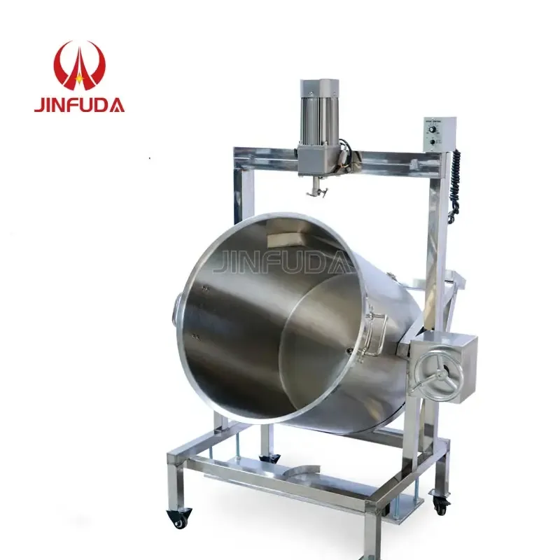 Stainless steel gas /LPG heating jacket kettle with mixer /industrial jam making machine jacket gas cooking mixer