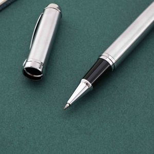 圆珠笔标志和定制盒子提供免费样品高品质政府款式厚重的VIP银色黑色带印花 - Product Image 3