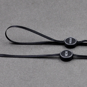 Luxury <strong>Custom</strong> Polyester Hangtag Rope with Embossed Logo and Plastic Seal for Garment <strong>String</strong> Product <strong>Tags</strong> - Product Image 6