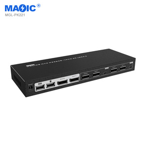 4k 60hz 2 in 2 Out DP Dual Screen <strong>KVM</strong> Switcher Displayport 2 Port <strong>KVM</strong> <strong>Switch</strong> for Monitor