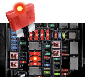 10A LEDスマートグローATO/ATCブレードヒューズ32vDC自動車用保護 (LEDインジケーター付き) RV、トラック、マリン、オートアクセサリー用 - Product Image 5