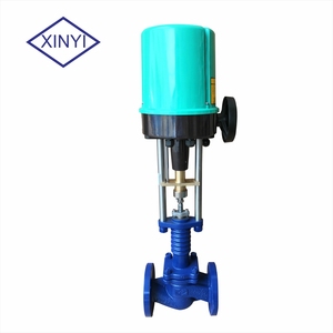 PN16 DN80高温蒸汽电动机4-20mA控制调节阀在定型机上 - Product Image 4