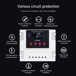 Controlador de carga de panel solar fotovoltaico inteligente, regulador 10A 20A 30A 60A 12V 24V 48V PWM, controlador de cargador solar de energía con aplicación WIFI - Product Image 4