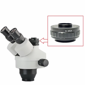 <strong>C</strong> <strong>Mount</strong> Adapters Lens 0.35X <strong>CCD</strong> for Trinocular Stereo Microscope Camera 38MM Interface Increased Field of Vision - Product Image 6