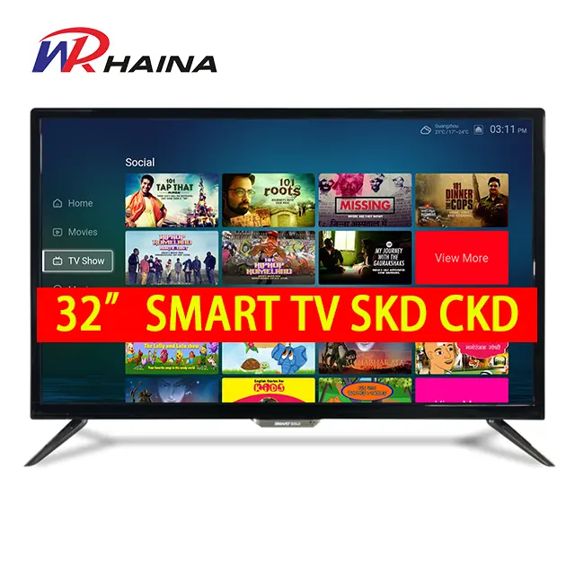 Promotional High Performance Haina Cvt Mainboard Skd Ckd Without Open Cell Smart 32 Inch Led Tv