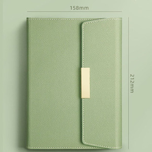 <strong>2025</strong> New KRC Premium <strong>Customized</strong> Leather Cover Business Gift Box Gift Bag Magnetic <strong>Notebook</strong> with Refill and USB Flash Drive Set - Product Image 5