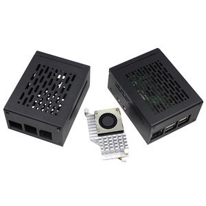 Raspberry Pi 5 dedicato PCLEZ a M.2 NVME versione di espansione Drive a stato solido custodia in metallo con un grande ventilatore che può essere installato - Product Image 1